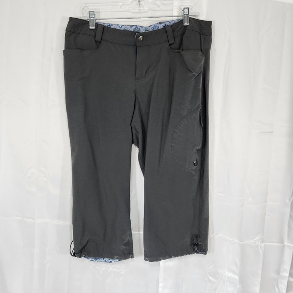 Isis Size 12 Grey Capris - Picture 1 of 10
